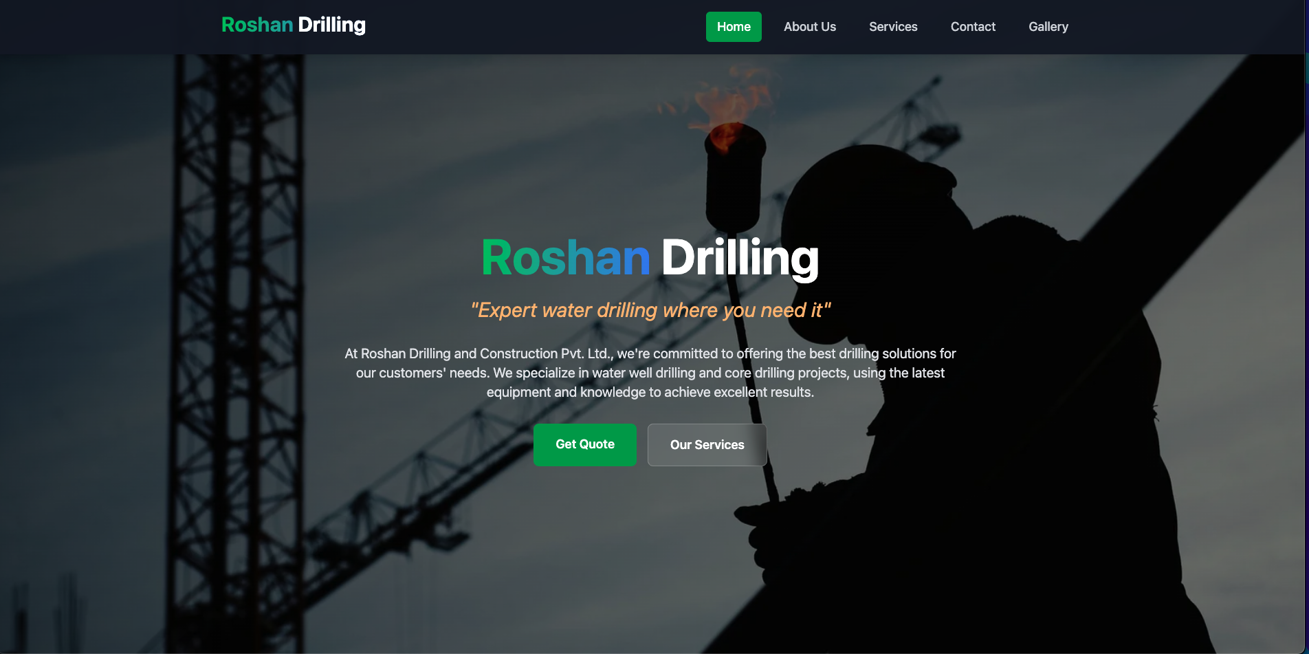 Roshan Drilling Company Website